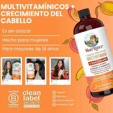 Mary Ruth's: Nutrición Completa para un Cabello y Piel Deslumbrantes