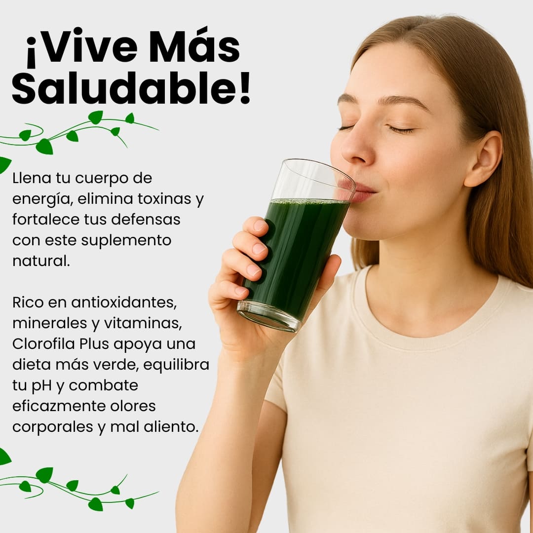 Clorofila Líquida 🍃 1 Litro x 1 Mes