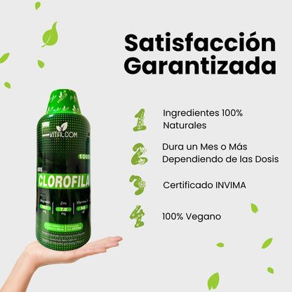 Clorofila Líquida 🍃 1 Litro x 1 Mes