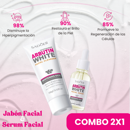 Combo Arbutina 2x1: Jabón y Serum ✨