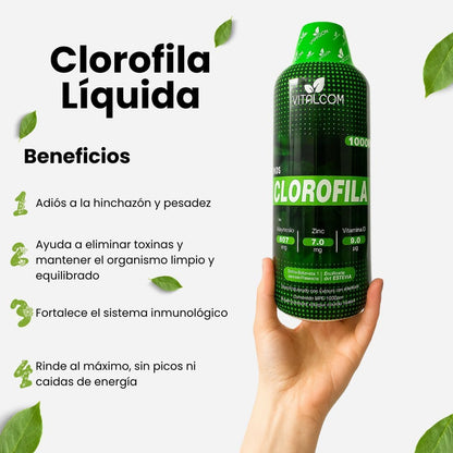Clorofila Líquida 🍃 1 Litro x 1 Mes